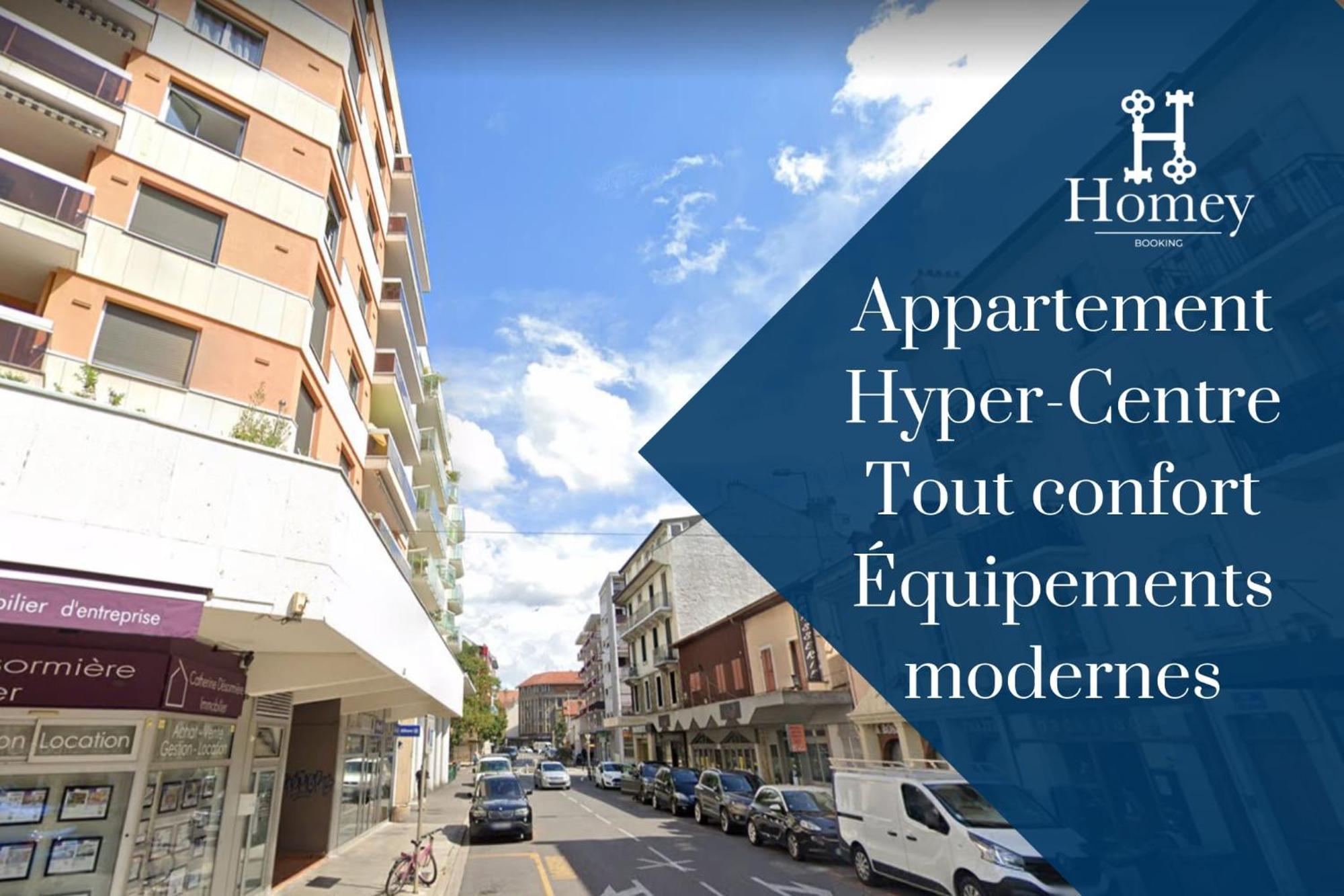 Homey Superchill - Appartement Moderne Et Tout Equipe - Netflix Et Wifi Inclus - Situe En Hyper-Centre - Proche Geneve Annemasse Zewnętrze zdjęcie